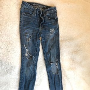 Super-stretch high rise American Eagle jeans